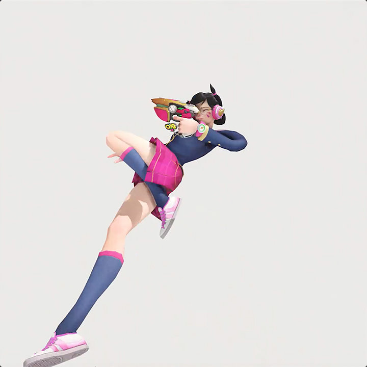 《OW》三周年庆典皮肤第一弹 “青春校园”DVA高清大图