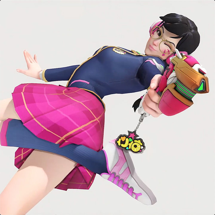 《OW》三周年庆典皮肤第一弹 “青春校园”DVA高清大图