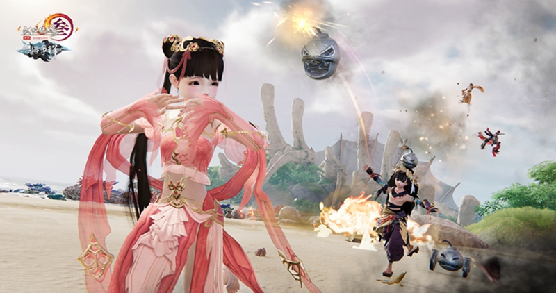 《剑网3》怒海争锋玩家返图 炸弹人小游戏来袭