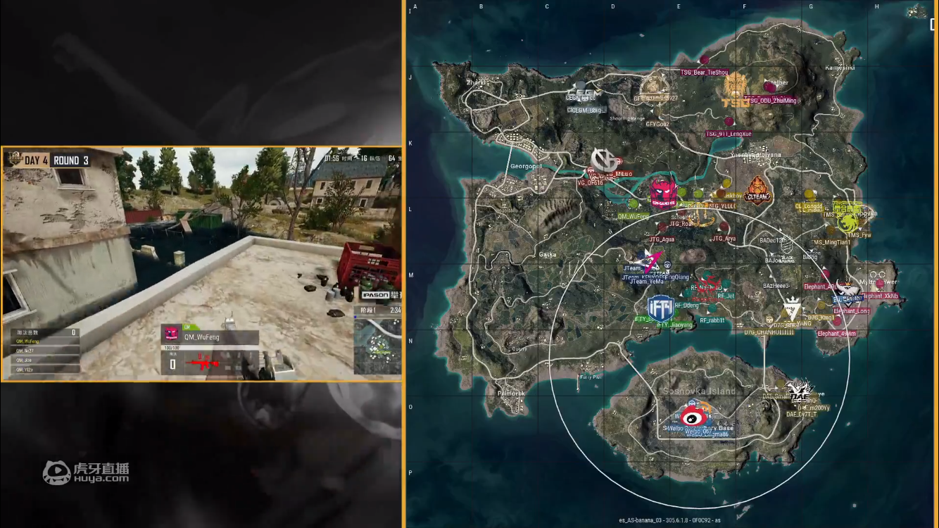 虎牙天命杯第四日：iFTY两连鸡强势统治沙漠图，TSG独狼打光子弹逆天吃鸡