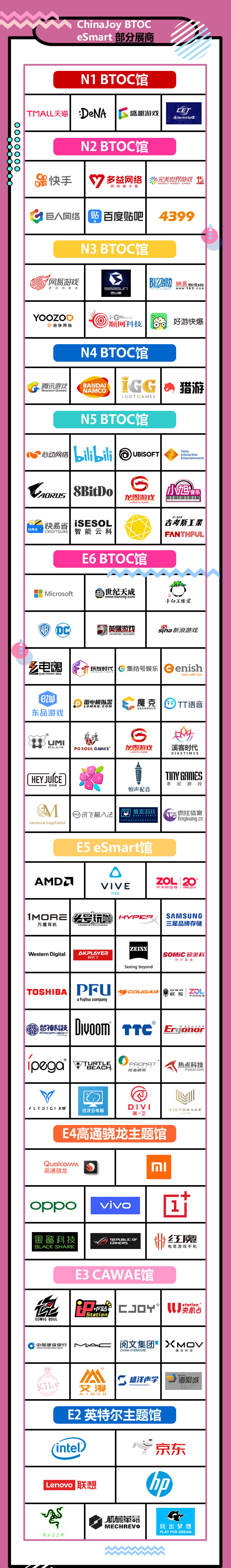 2019年第十七届ChinaJoy展前预览(大型展览篇)正式发布