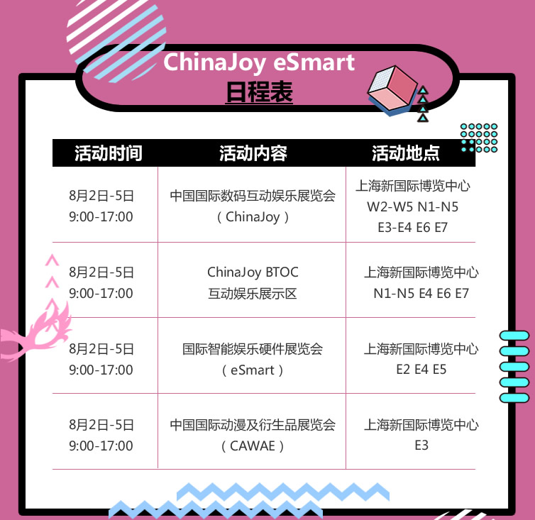 2019年第十七届ChinaJoy展前预览(大型展览篇)正式发布