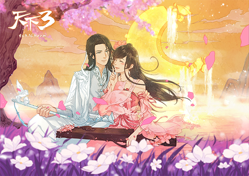 佳人倾城，玫瑰添香!来《天下3》为她送上七夕玫瑰吧!