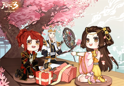 假面霓裳，艳压群芳!《天下3》中元节汉服返图活动进行中!