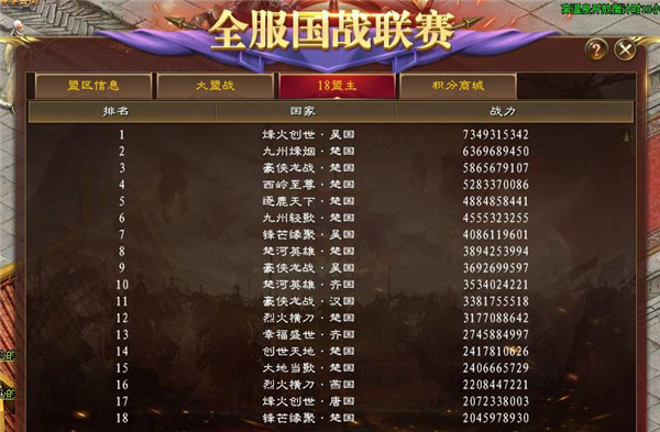 《征途》2019全新赛事：全服国战联赛即将开打!