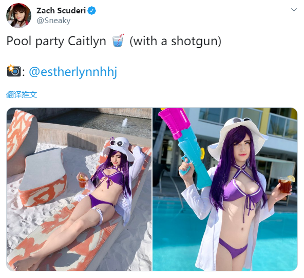 COS功力愈发深厚 《LOL》职业选手Sneaky再发女装作品