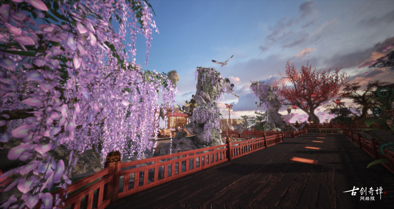 云上建筑大师诞生!《古剑奇谭网络版》首届仙府家园竞赏会落幕