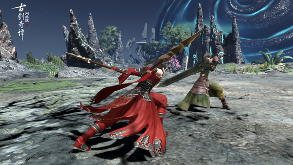 一决高下，《古剑奇谭OL》联动资料片PVP浮空新战场首爆料!