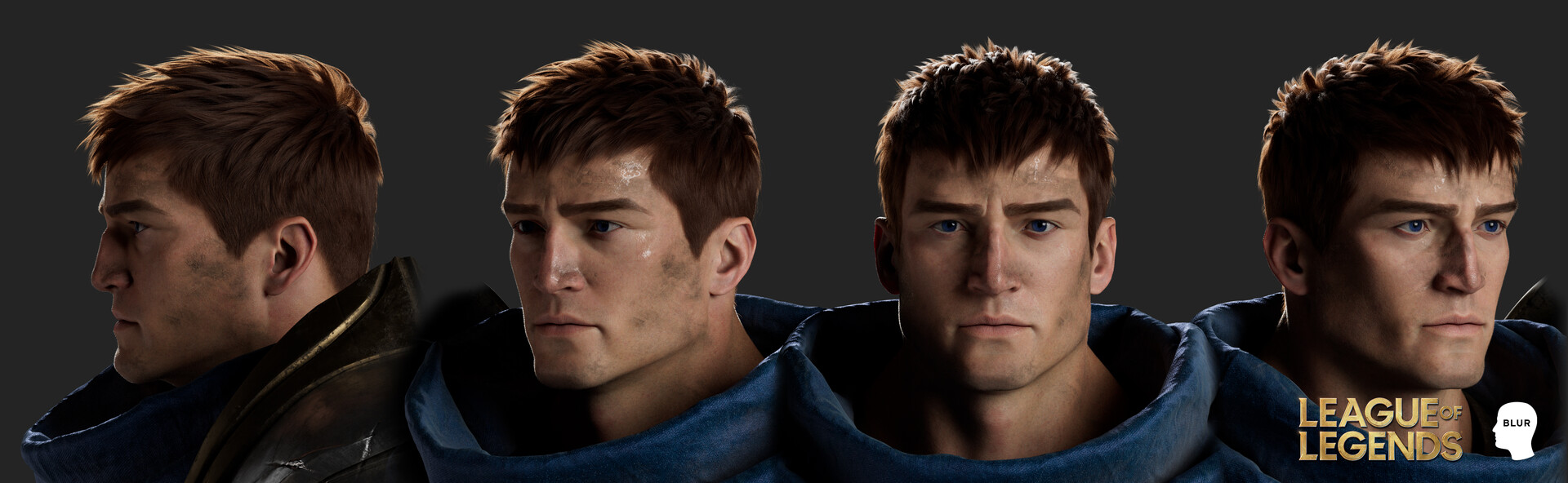 《英雄联盟》宣传CG角色3D建模公开 盖伦英武女警美艳