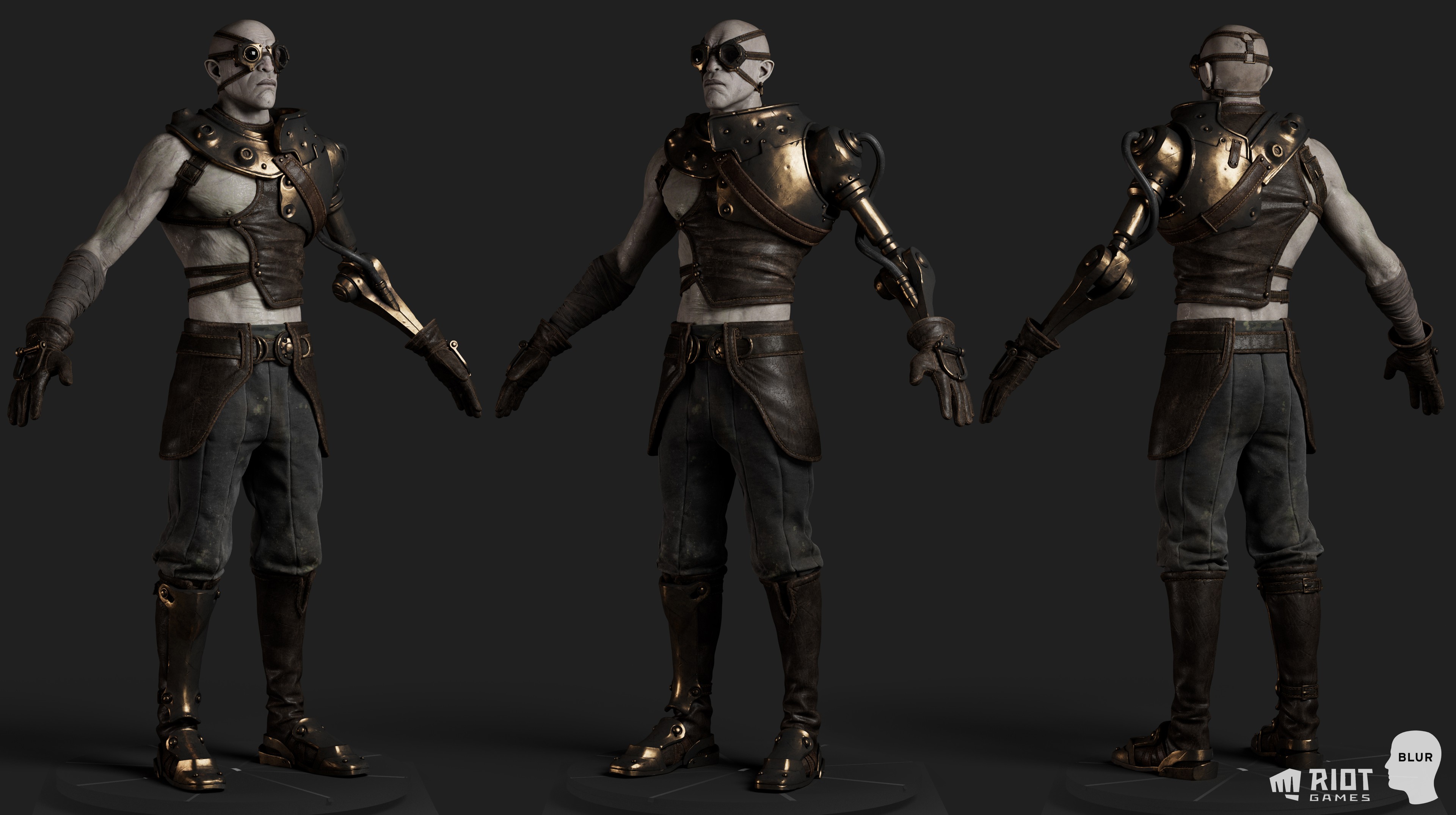 《英雄联盟》宣传CG角色3D建模公开 盖伦英武女警美艳