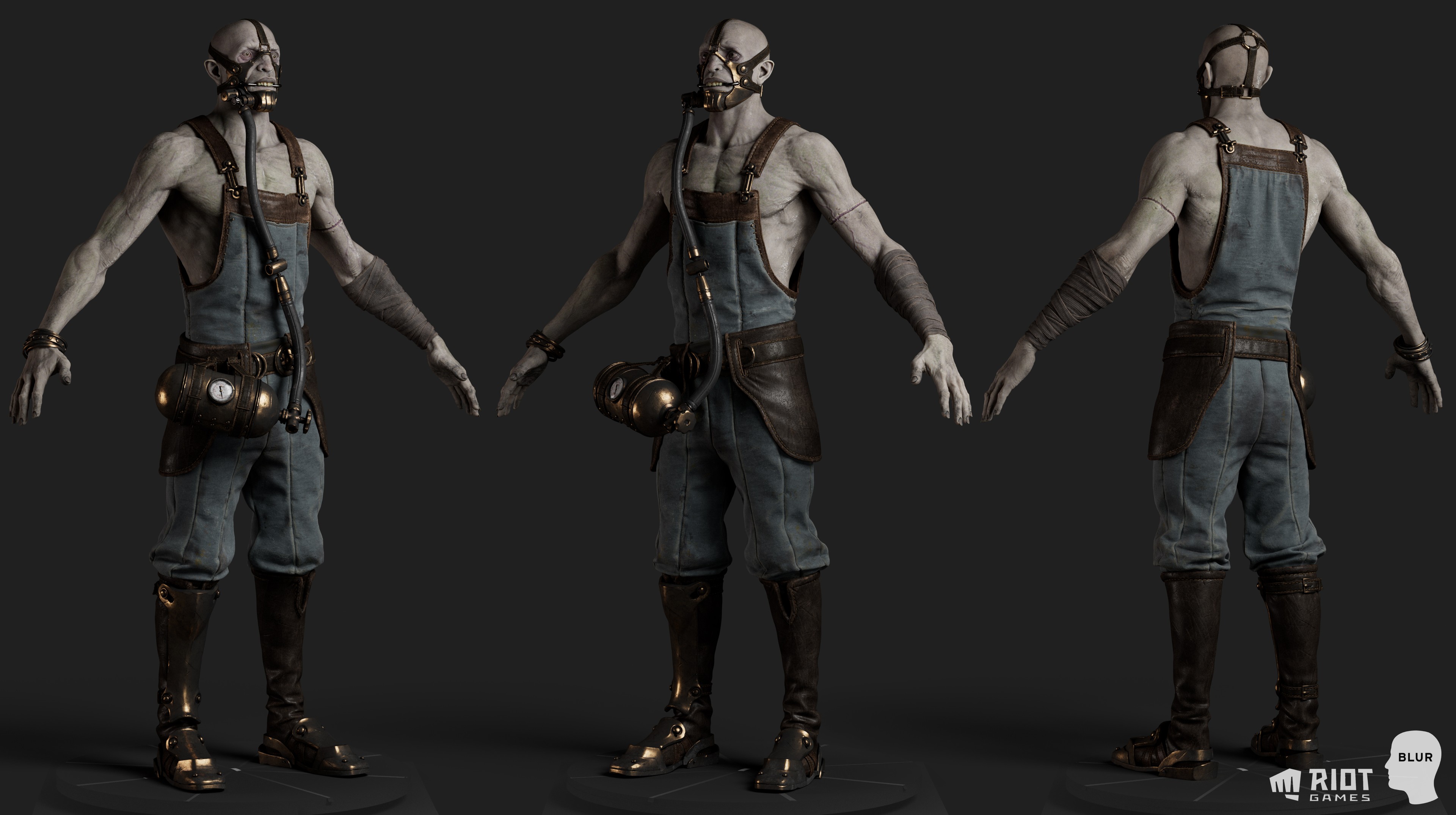 《英雄联盟》宣传CG角色3D建模公开 盖伦英武女警美艳