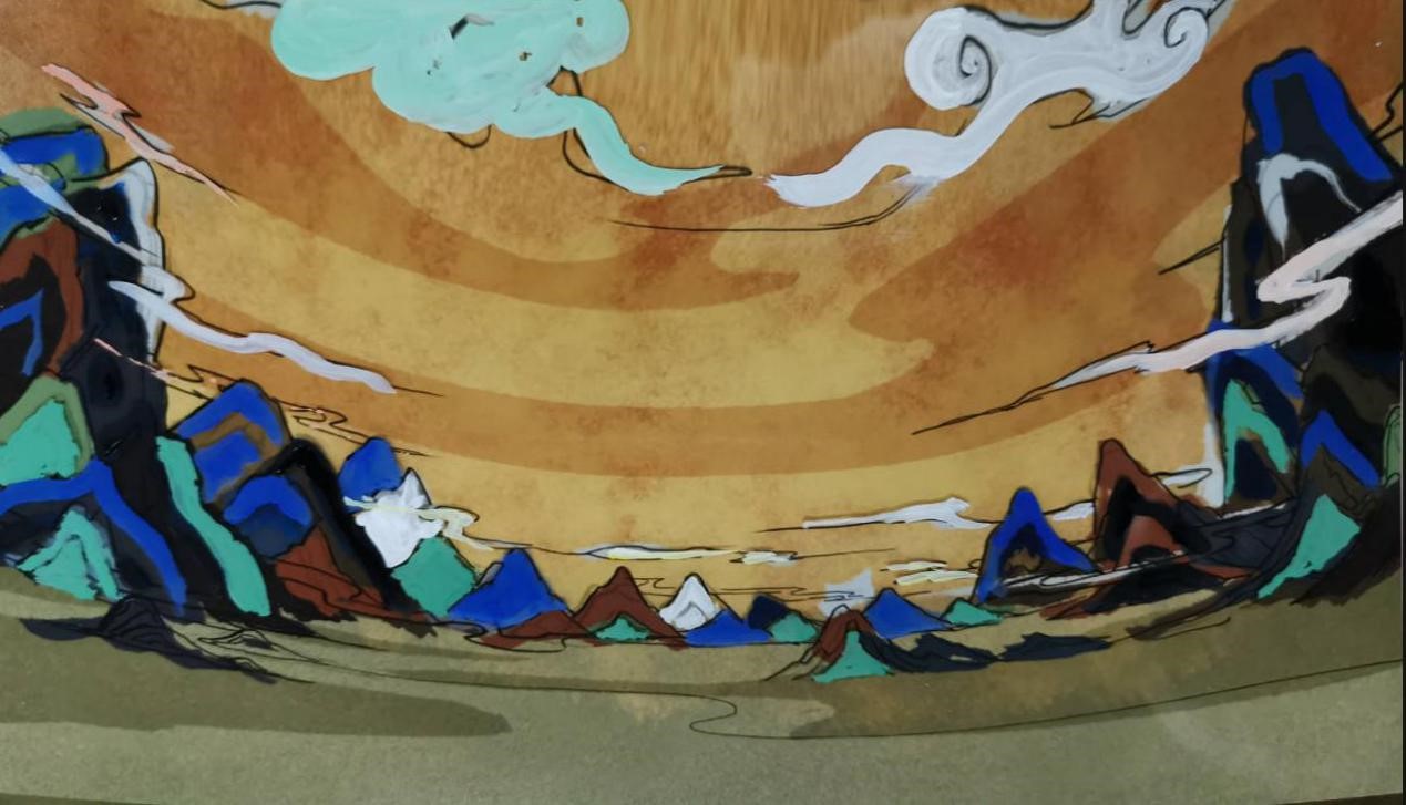 看《九色鹿》长大的孩子们，用岩彩画绘制了LOL国风动画