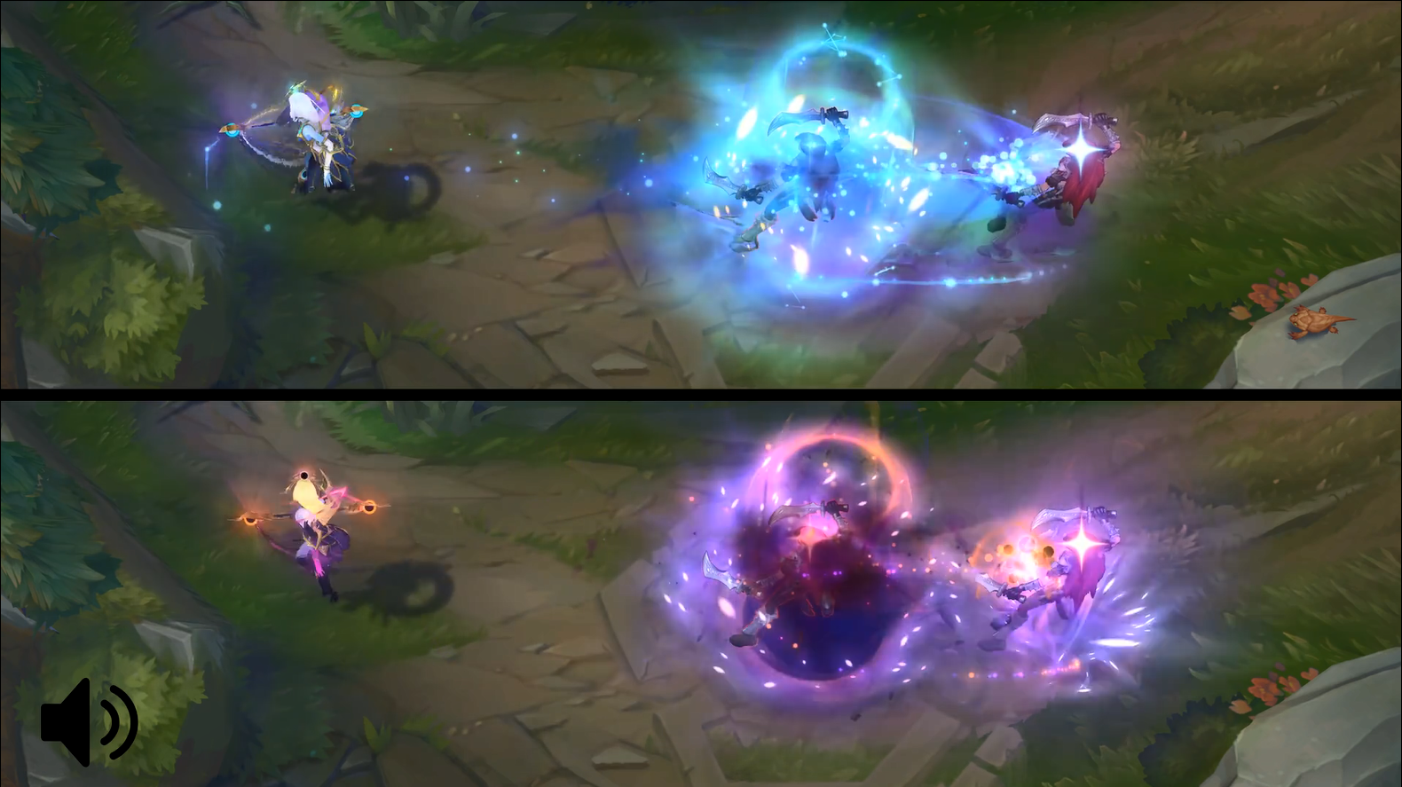 不只是换色！《LOL》星界/暗星拉克丝传说皮肤特效对比 