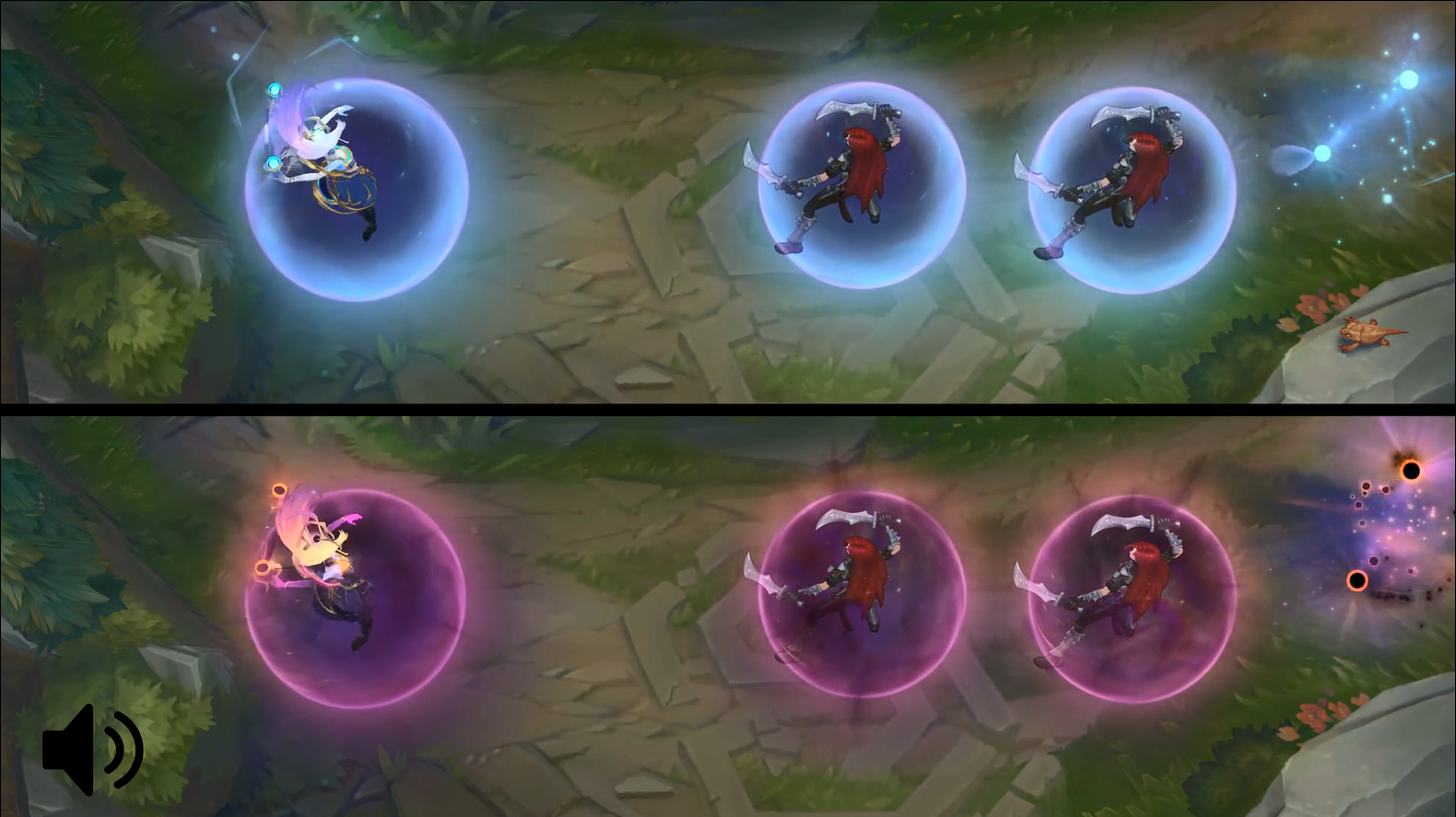 不只是换色！《LOL》星界/暗星拉克丝传说皮肤特效对比 