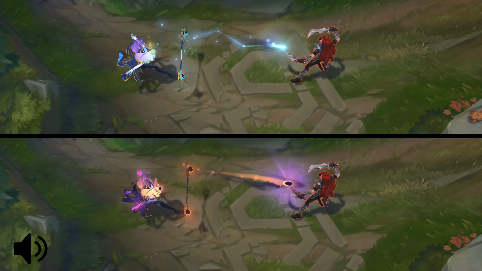 不只是换色！《LOL》星界/暗星拉克丝传说皮肤特效对比 