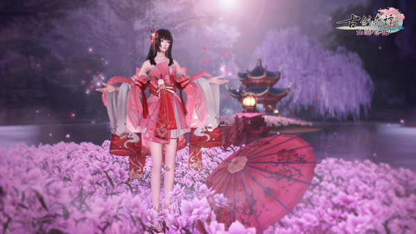 踏青赏樱，《古剑奇谭OL》全新樱花主题外观正式亮相