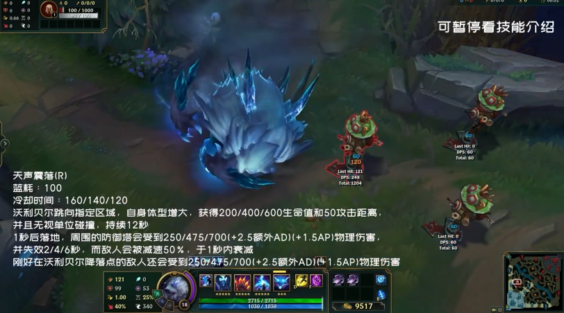 《英雄联盟》狗熊技能/皮肤演示公开 无限火力5.15开启