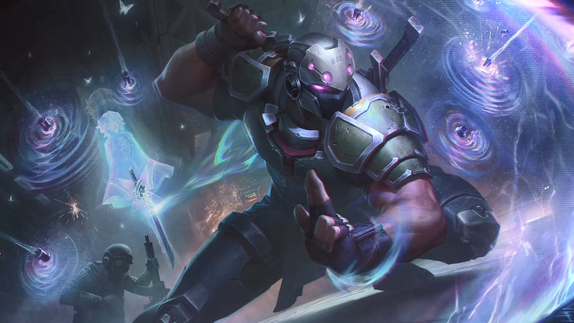 《英雄联盟》灵能特工皮肤预告及原画制作宣传片