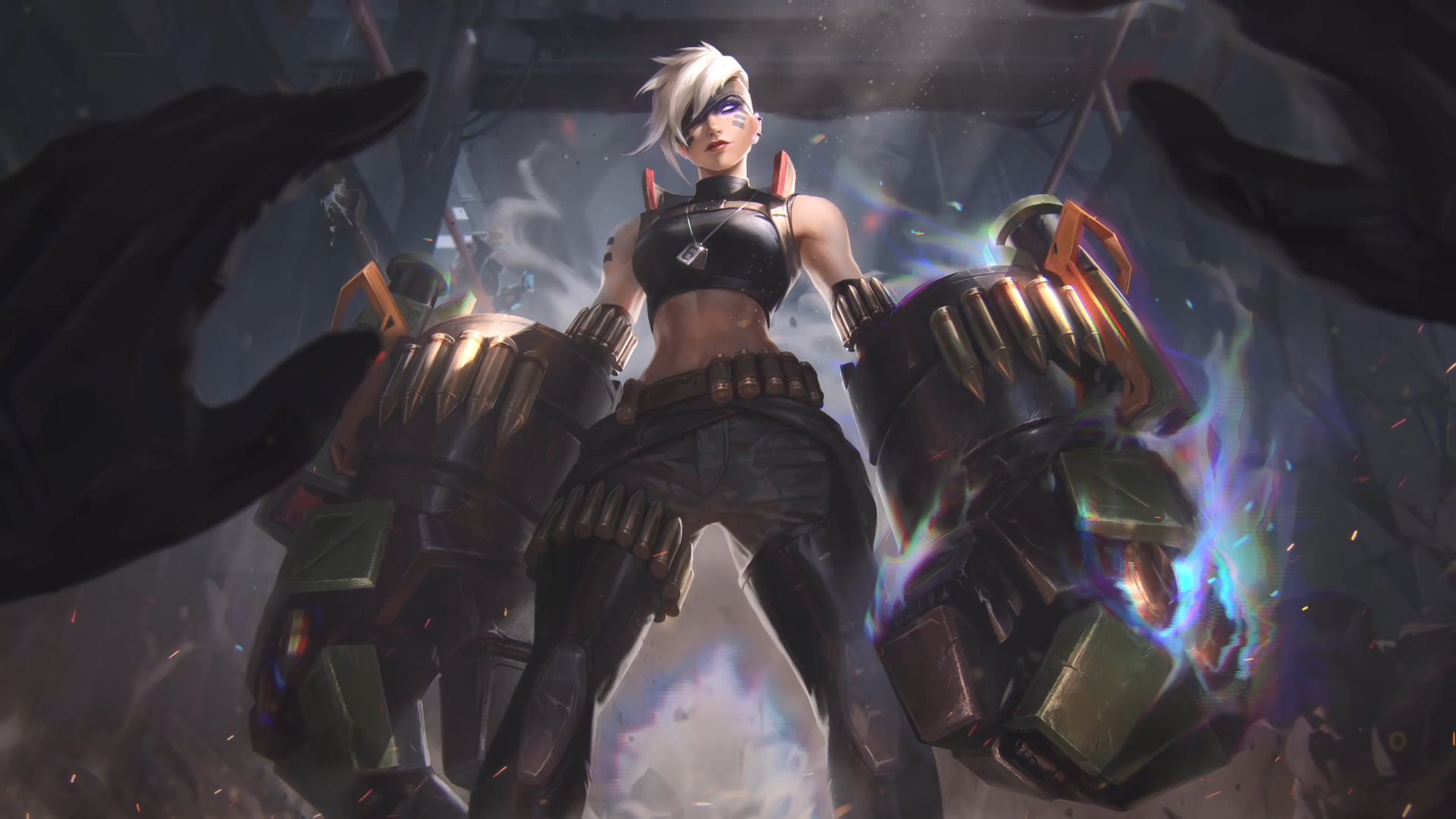 《英雄联盟》灵能特工皮肤预告及原画制作宣传片