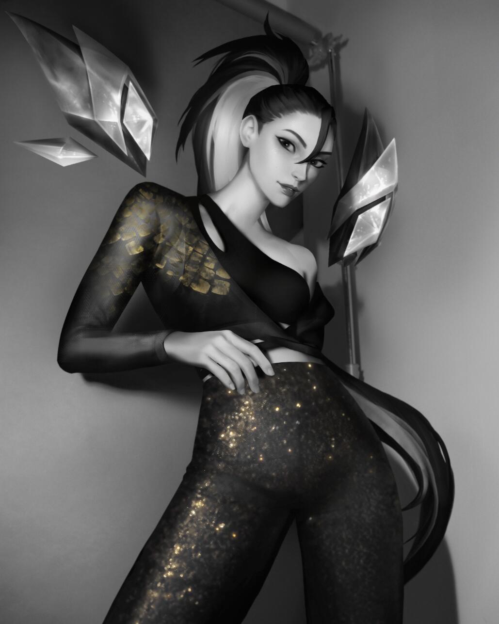 《英雄联盟》KDA女团卡莎新照 破茧重生的舞者