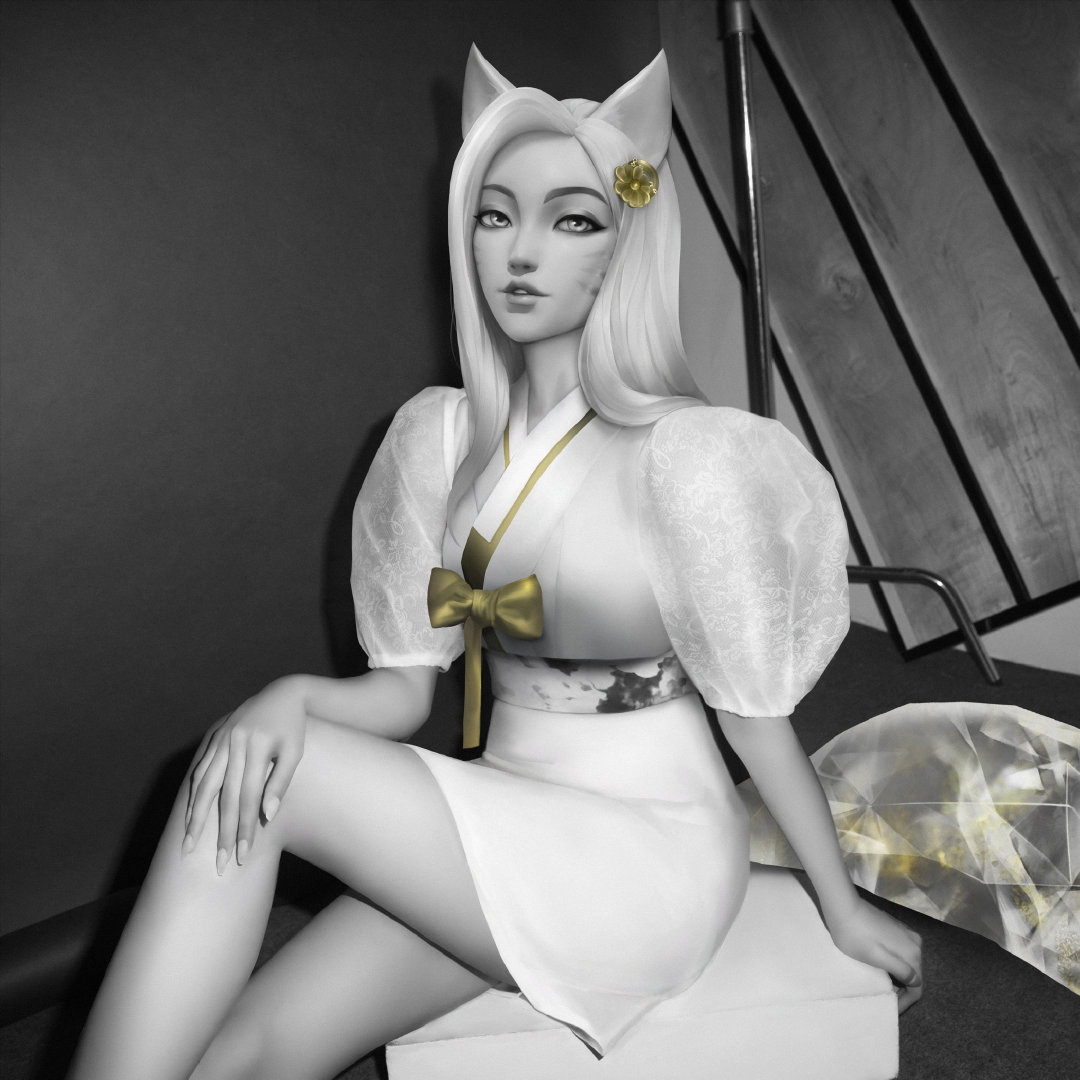 《英雄联盟》KDA阿狸新宣传图 大长腿小姐姐性感迷人