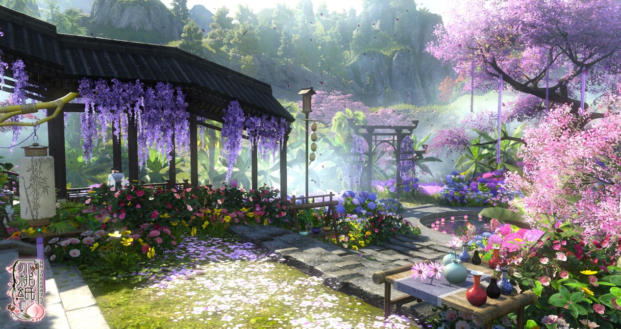 妹子在逆水寒里建了座大理城！8万株鲜花绝美，有玩家想租来求婚