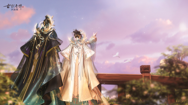 《古剑奇谭OL》九色鹿主题新衣“画中缘”：画中奇缘，绘梦敦煌