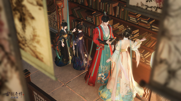《古剑奇谭OL》九色鹿主题新衣“画中缘”：画中奇缘，绘梦敦煌