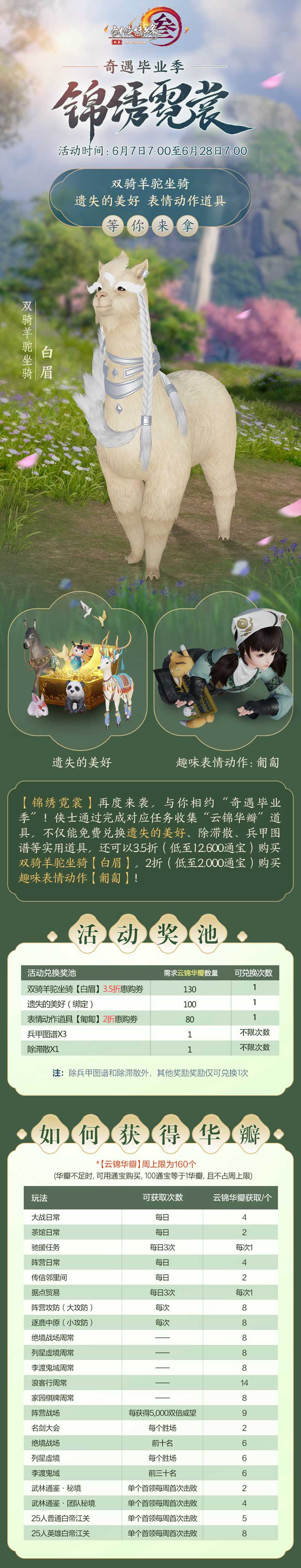 《侠者成歌》完整版MV首映 《剑网3》“奇遇毕业季”畅玩一夏 