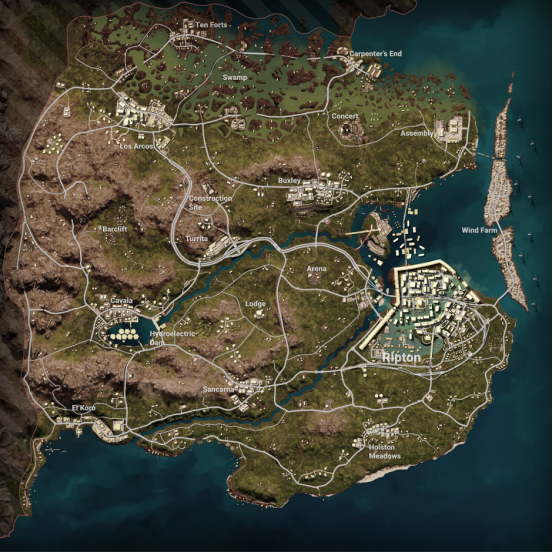 PUBG全新地图7.13上线  直面会抢先登陆帝斯顿