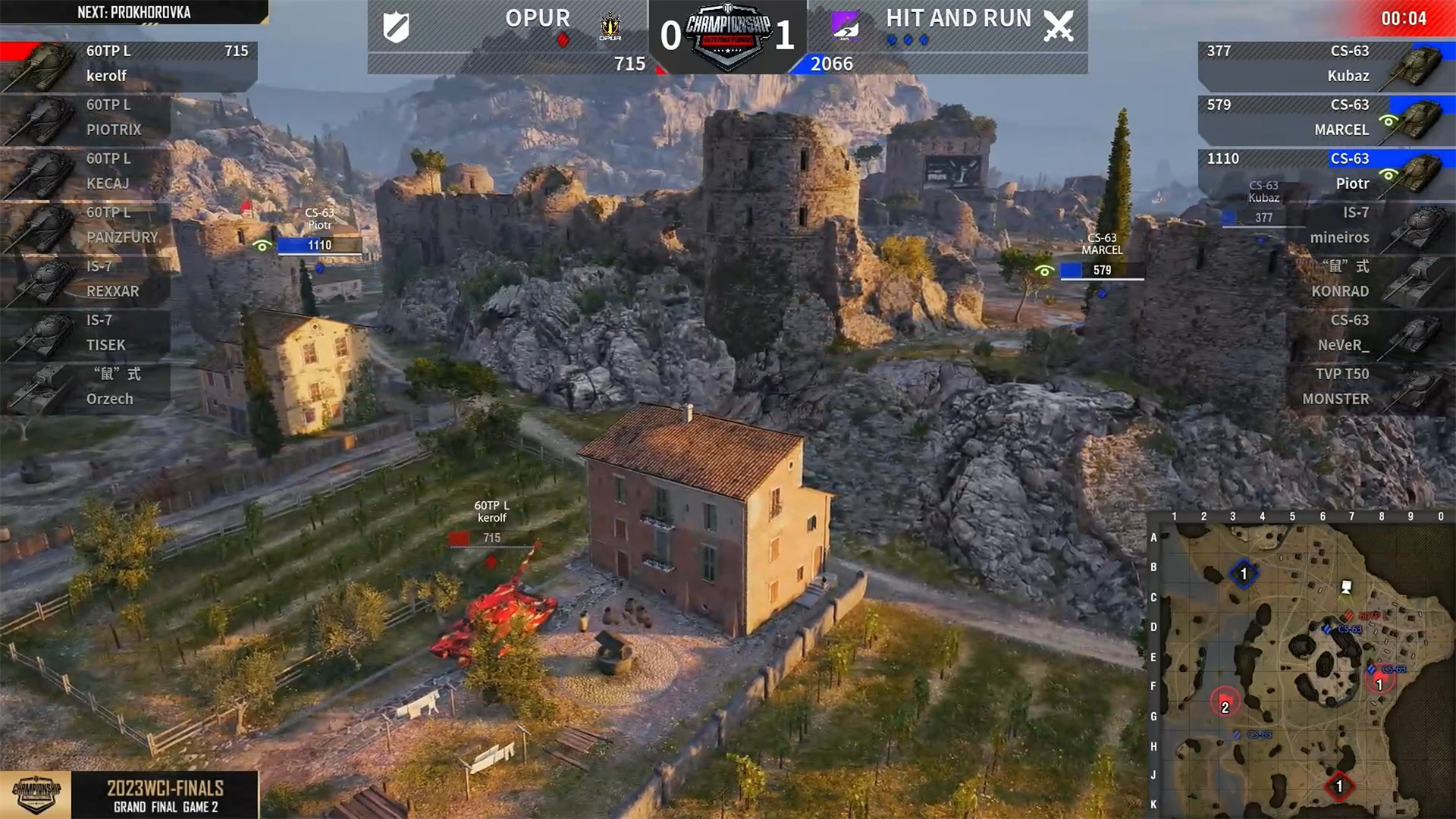 HIT AND RUN 5-3击败OPUR 获得《坦克世界》2023WCI总冠军！