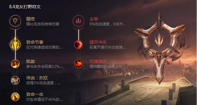 《LOL》8.4版本龙血武姬符文出装推荐