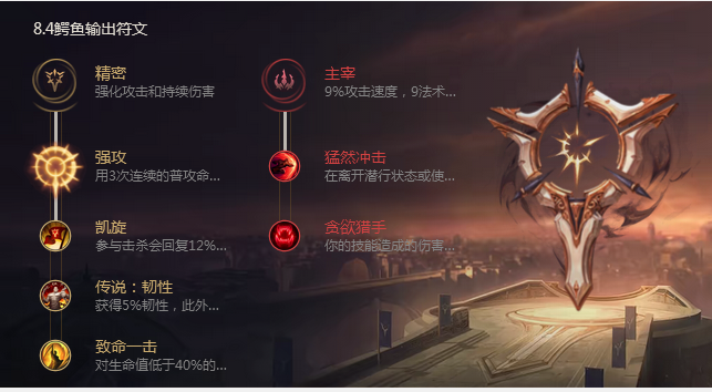 《LOL》8.4版本鳄鱼基石符文出装推荐