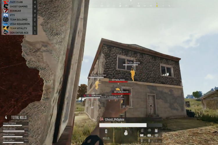 《绝地求生》职业选手FaZe反攻楼教学