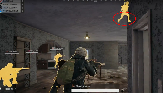 《绝地求生》职业选手FaZe反攻楼教学