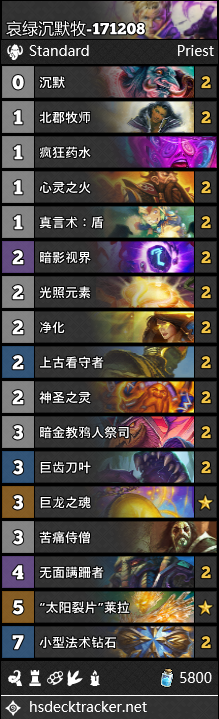《炉石传说》狗头人牧师卡组汇总