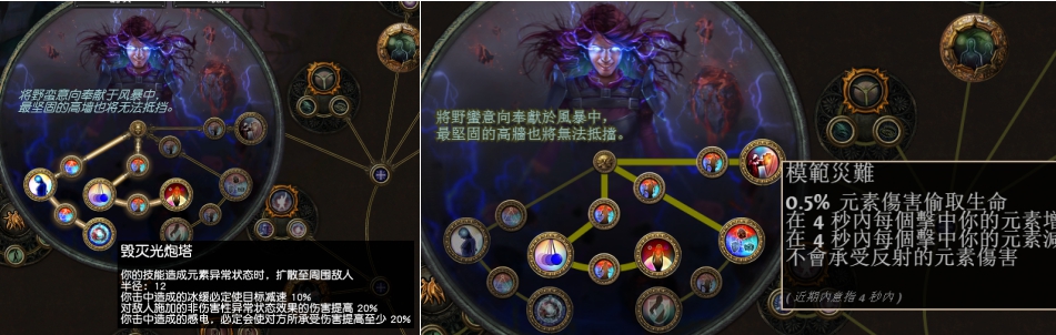 《流放之路》3.2元素使死亡刀阵BD搭配