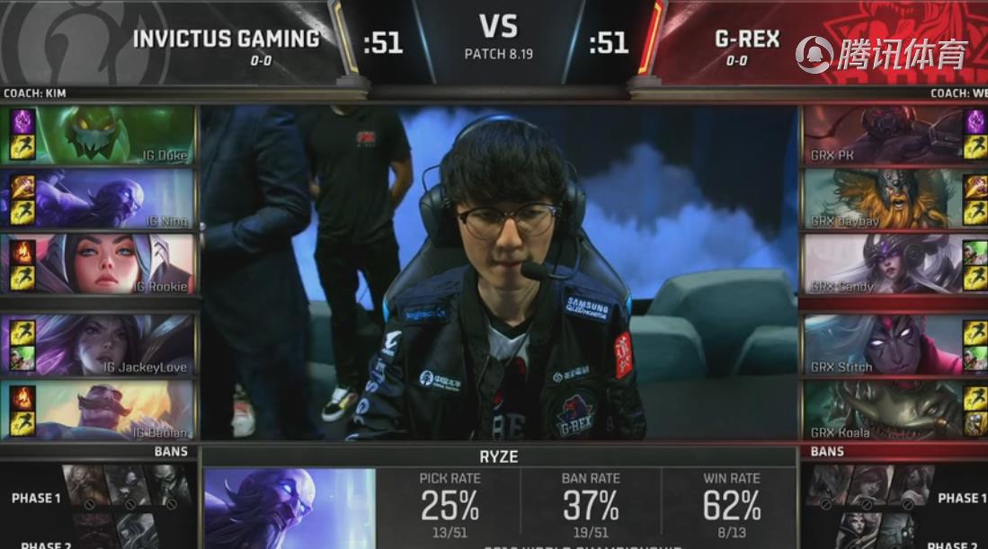 《LOL》S8总决赛10月11日IG vs GRX比赛