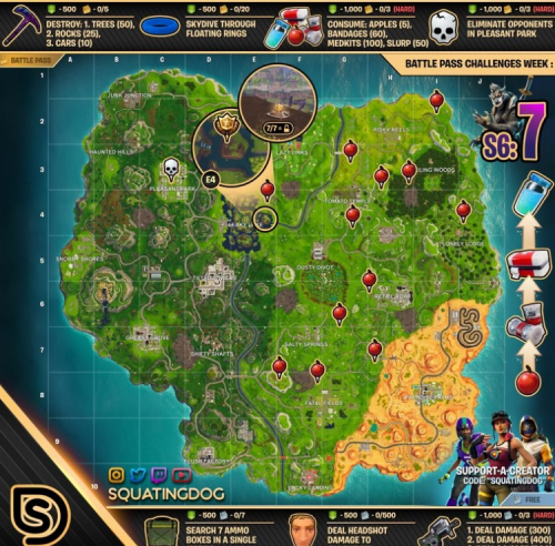 《堡垒之夜》第六赛季第七周任务攻略