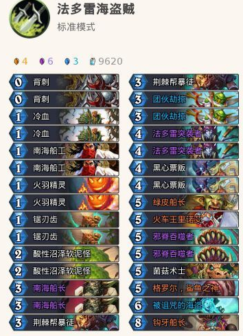 《炉石传说》法多雷海盗贼攻略