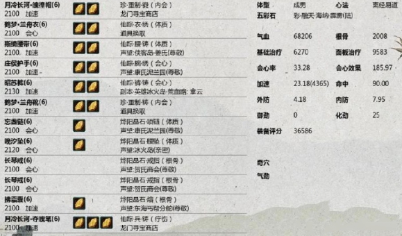 《剑网3》世外蓬莱PVE奶花装备搭配推荐