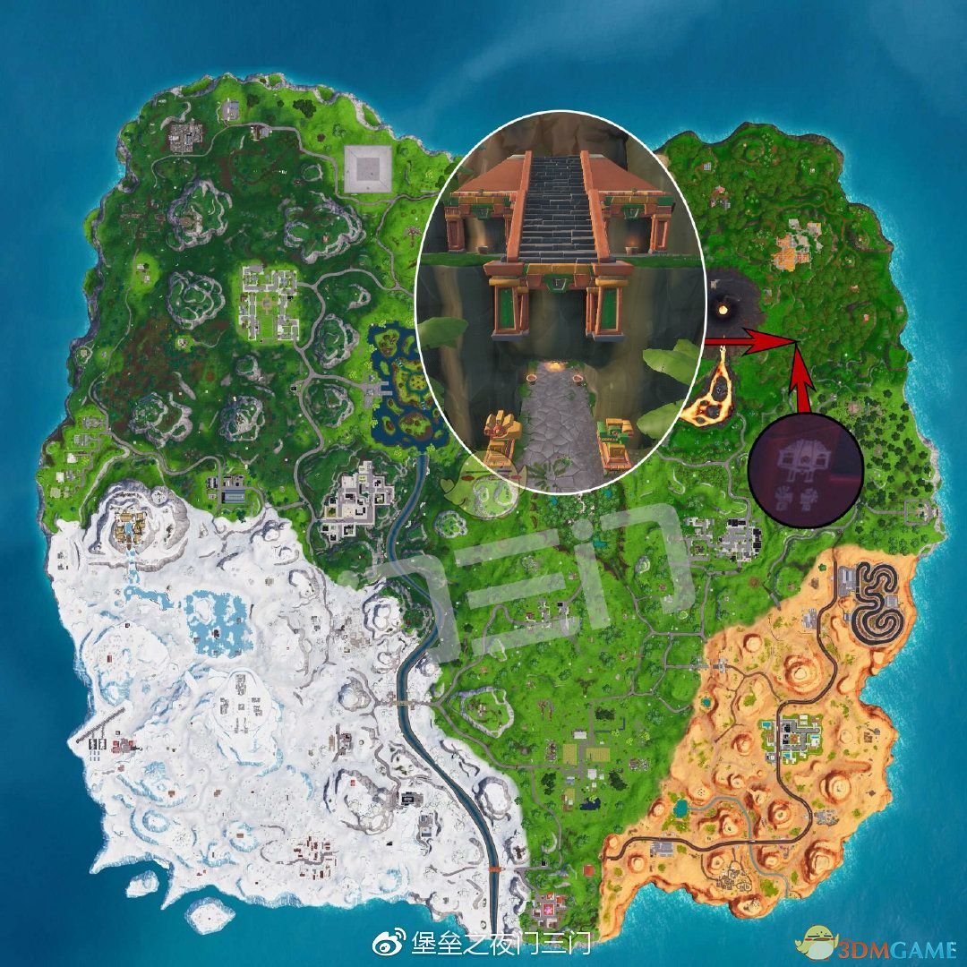《堡垒之夜》第八赛季第三周隐藏星位置