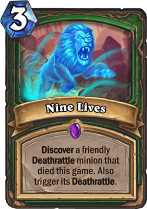 《炉石传说》暗影崛起猎人新卡九条命介绍