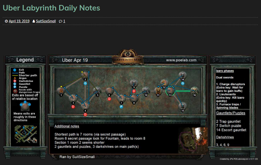 《流放之路》4月19日每日迷宫地图攻略