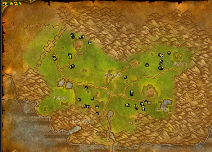 《魔兽世界》怀旧服枯叶草采摘地点