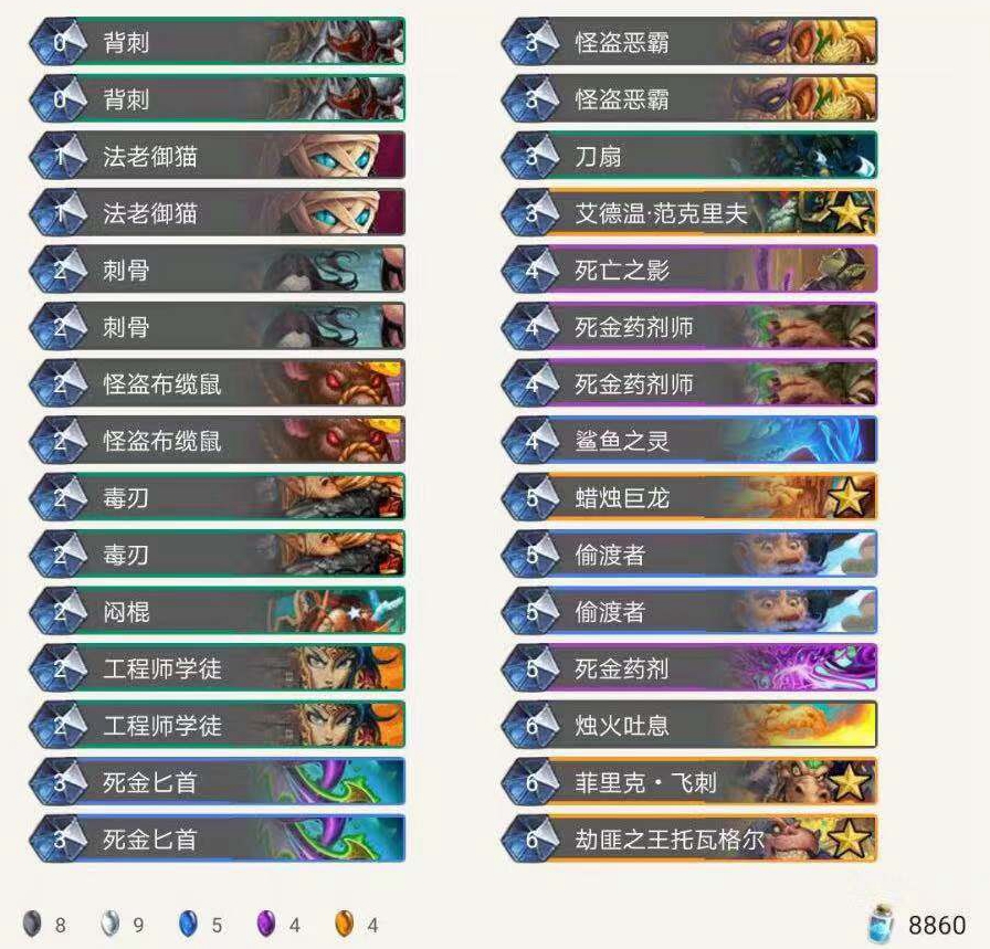 《炉石传说》巨龙降临盗贼最新T1卡组推荐