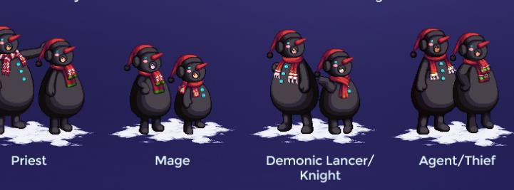 《DNF》酷黑雪人装扮预览