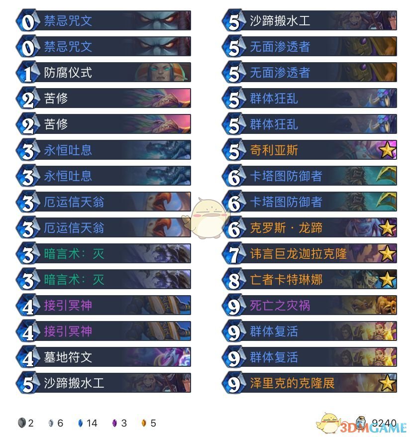 《炉石传说》卡组排行榜