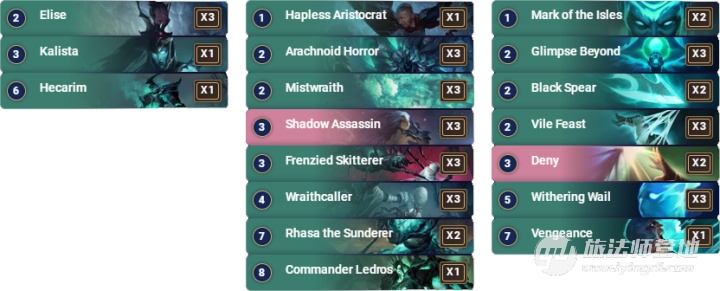 《LOR》剑姬菲奥娜卡组搭配