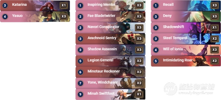 《LOR》强势卡组推荐